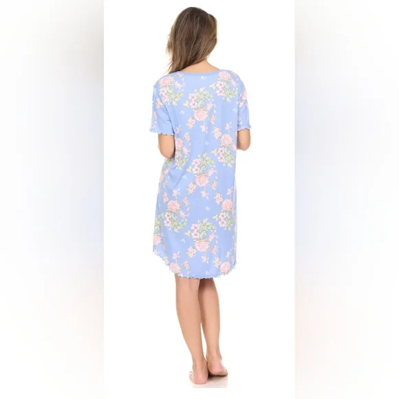 Flora Nikrooz 2-Piece Sleep Dress and Robe Set - Picture 3 of 6